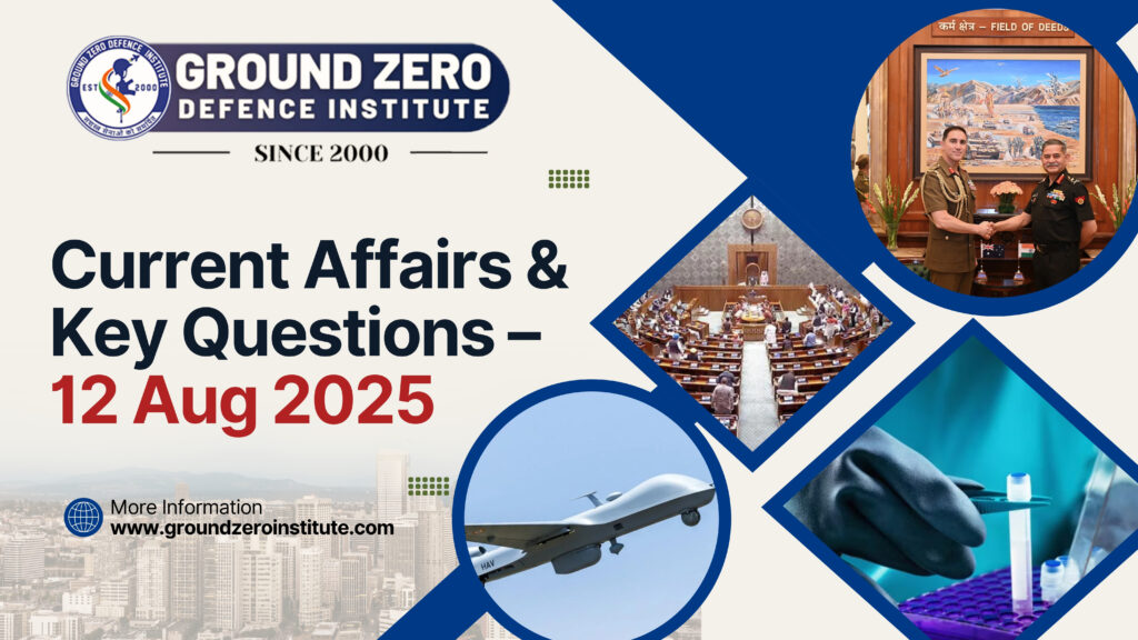 Current Affairs 12 August 2025 for All Competitive Exams