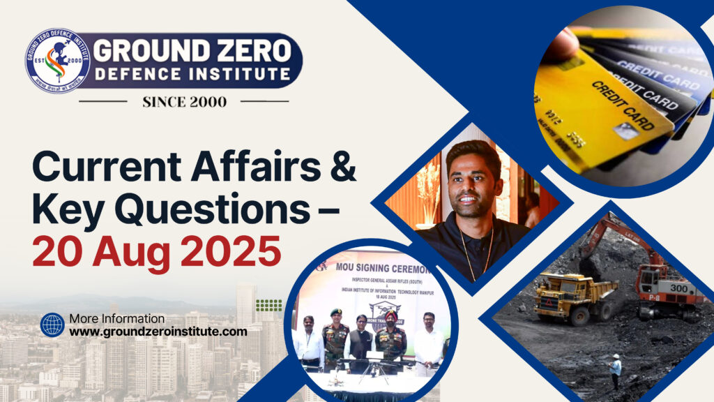 Current Affairs 20 August 2025 for All Competitive Exams