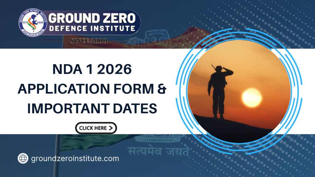 NDA 1 2026 Registration open! Apply online, check eligibility, important dates, application form, exam schedule, and last date to apply for UPSC NDA 2026.