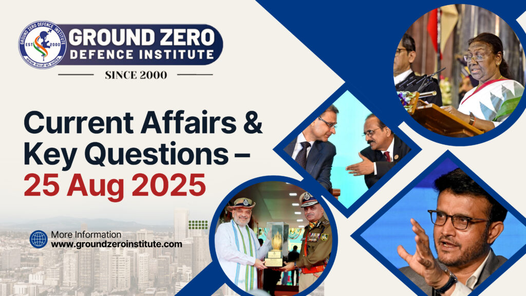 Current Affairs 26 August 2025 for All Competitive Exams