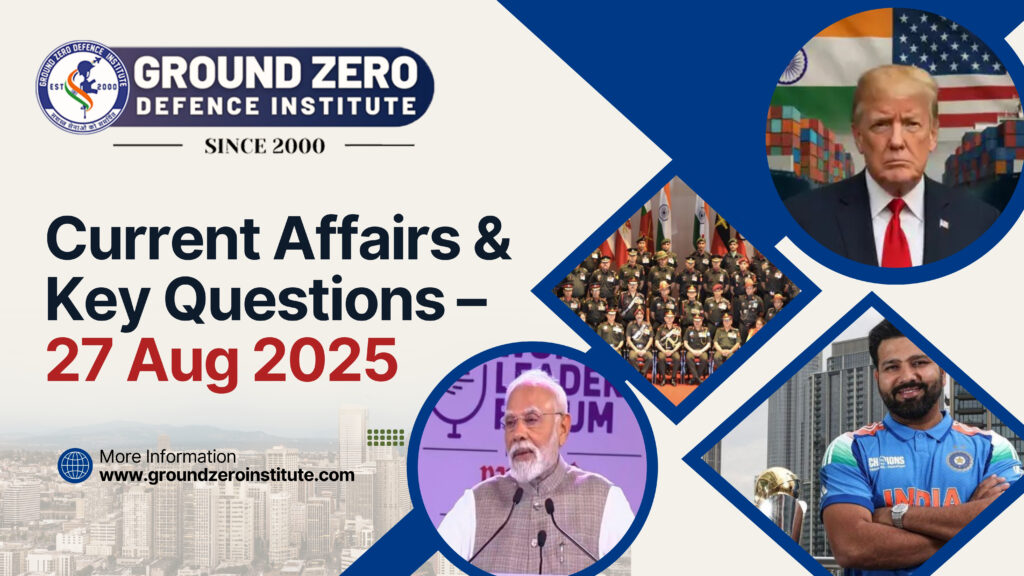 Current Affairs 27 August 2025 for All Competitive Exams