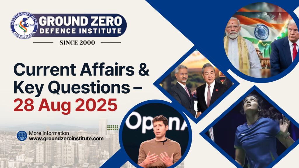 Current Affairs 28 August 2025 for All Competitive Exams