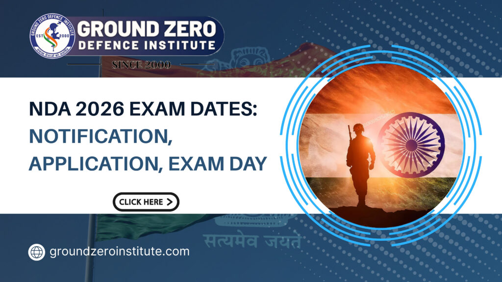 NDA 2026 Exam Dates: Notification, Application, Exam Day