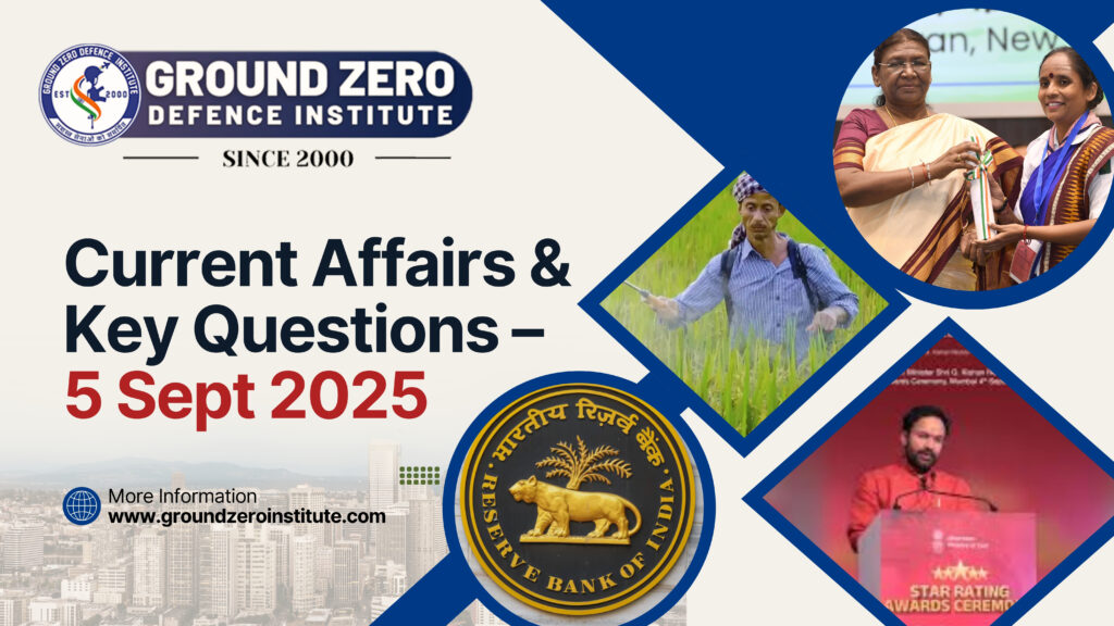 Current Affairs 5 September 2025 for All Competitive Exams