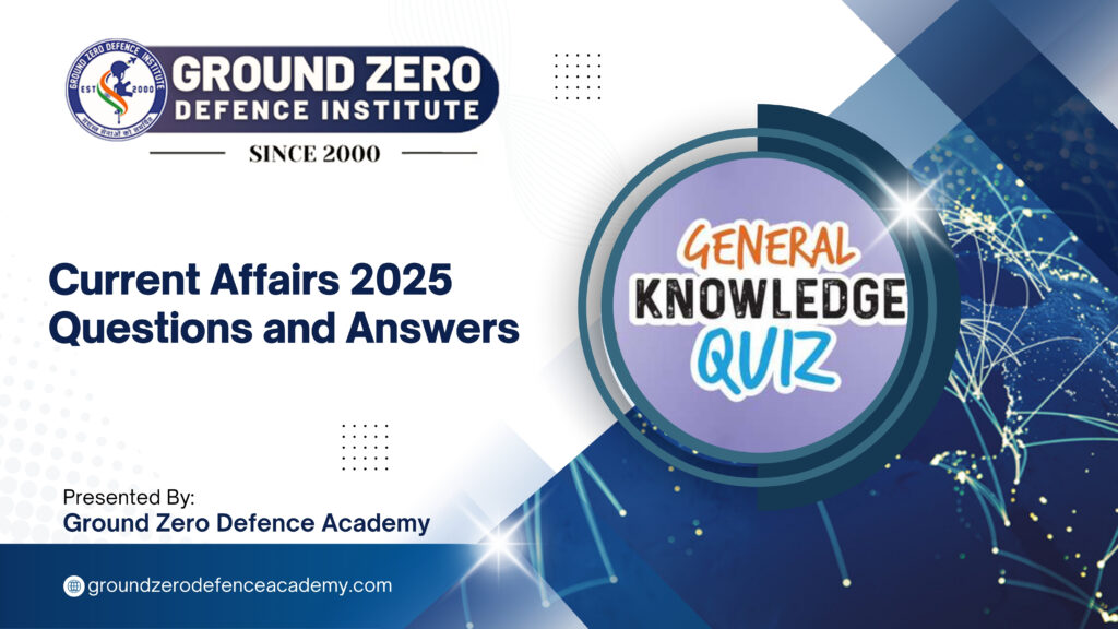 Current Affairs 2025 Questions and Answers