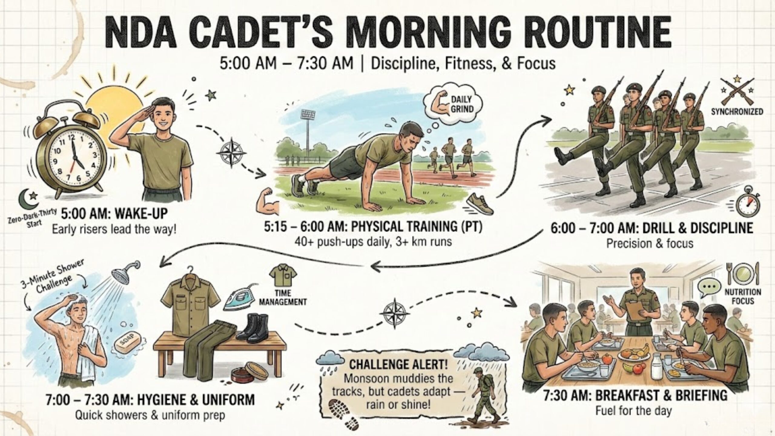 Daily Life of an NDA Cadet (1)