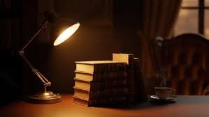 Daily Life of an NDA Cadet – quiet evening self-study hours with books and lamp light reflecting discipline and focus.