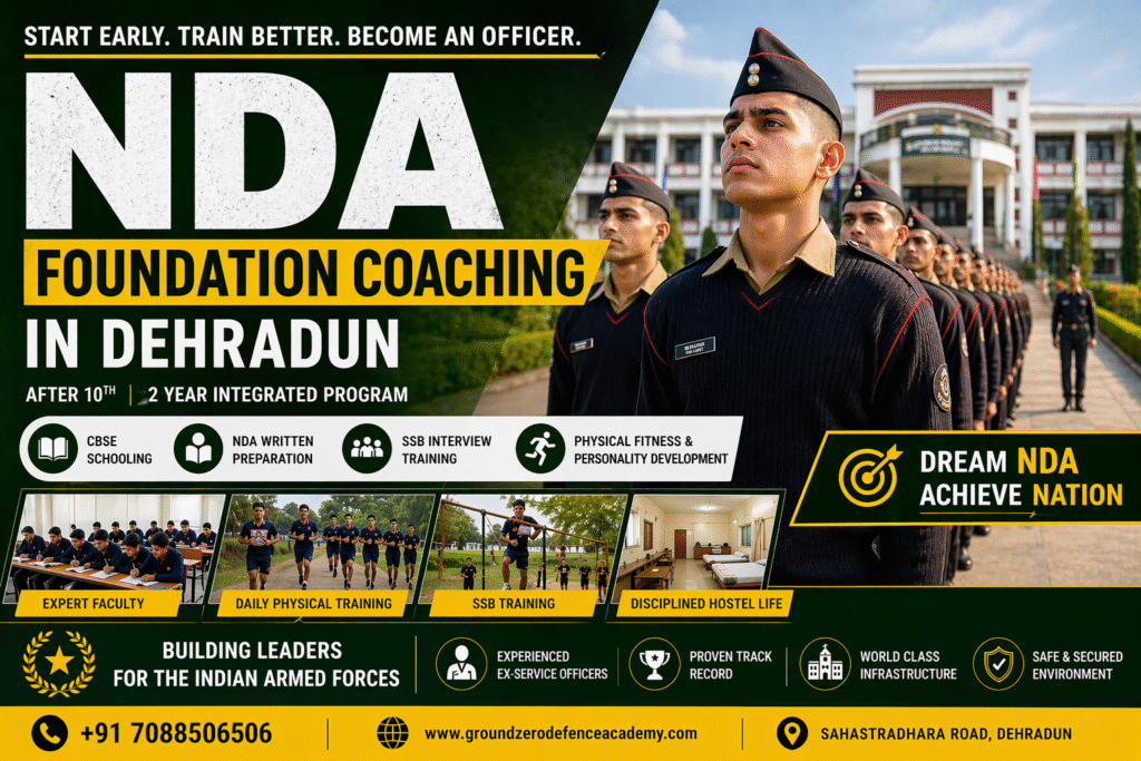 Best NDA Foundation Coaching in Dehradun