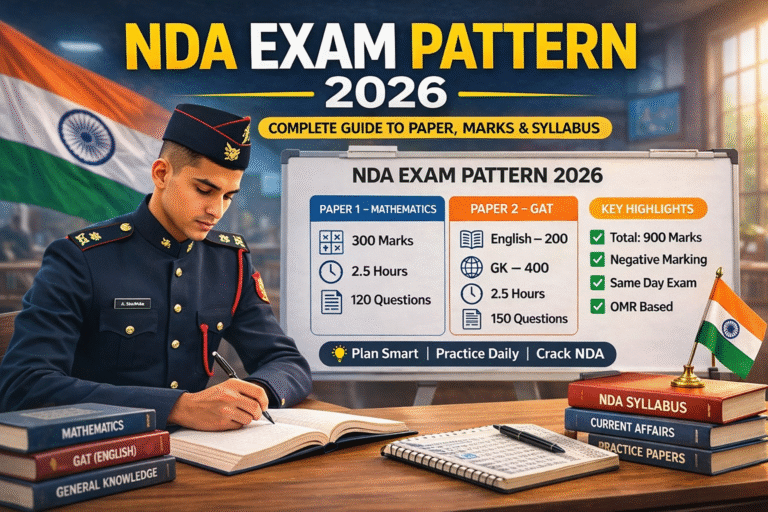 NDA Exam Pattern 2026 – Paper, Marks & Syllabus Guide
